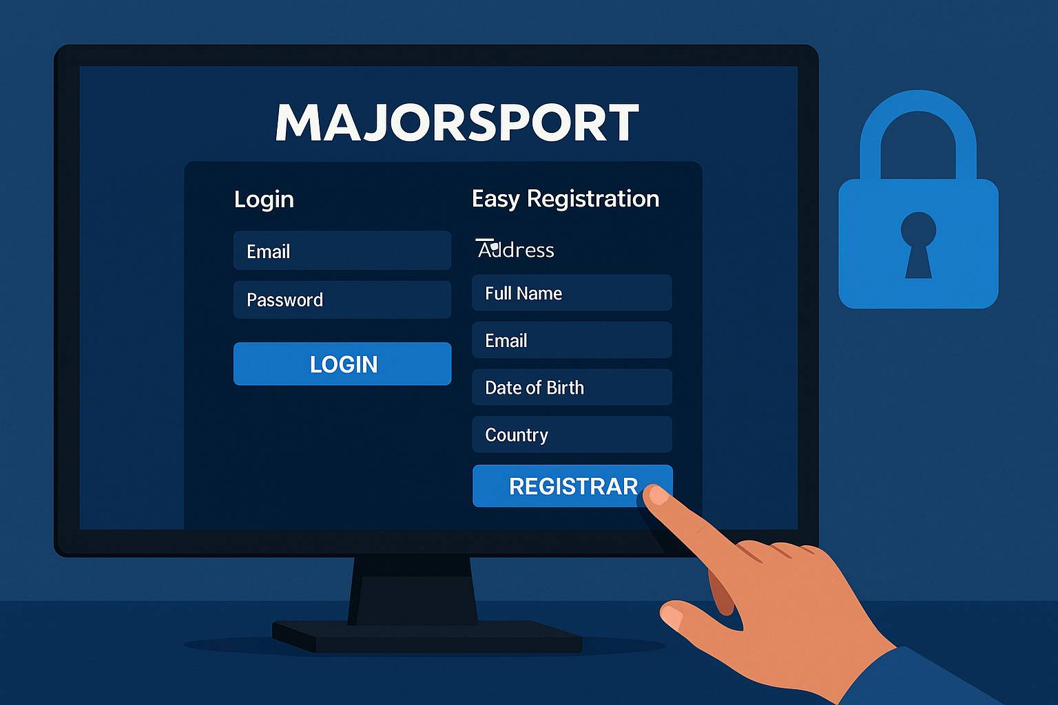 Não Perca tempo, o rRgistro na site MAJORSPORT
